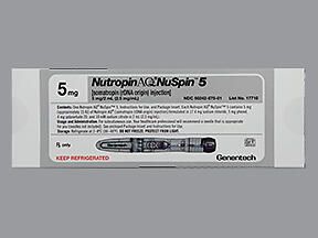 Nutropin AQ 5mg/2mL subcutaneous solution